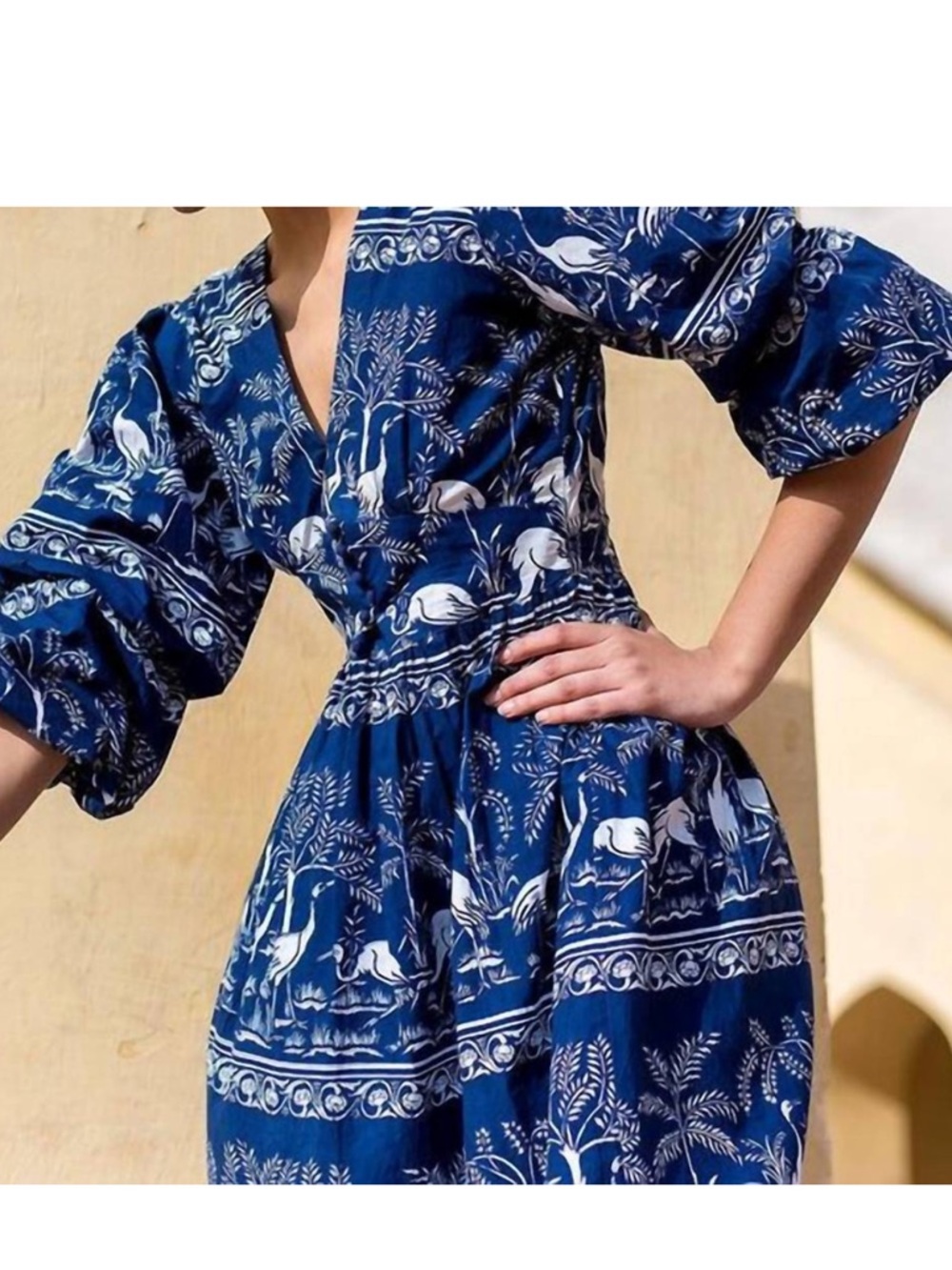 NEW Beyond By Vera Bianca Midi Dress in Harmony Blue coastal luxury.   2 - Picture 7 of 14